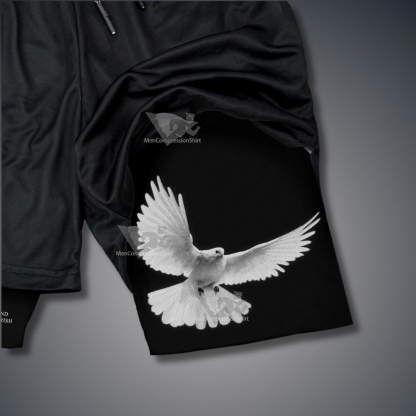 John 3 16 White Dove Performance Shorts