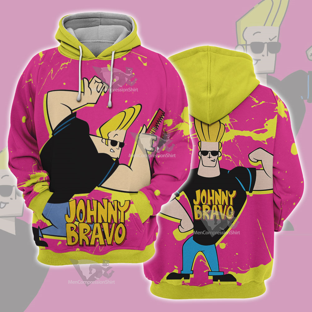 Johnny Bravo Pink Cosplay Hoodie