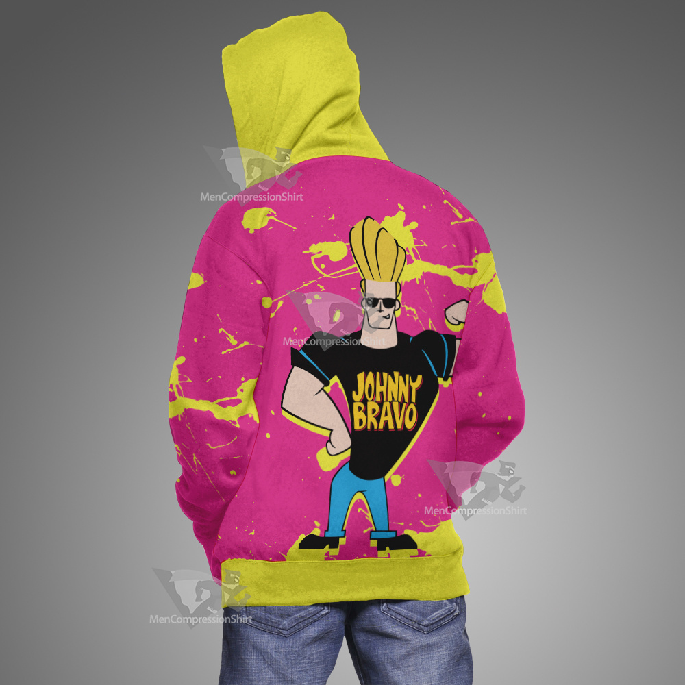 Johnny Bravo Pink Cosplay Hoodie