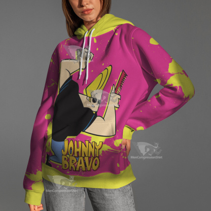 Johnny Bravo Pink Cosplay Hoodie