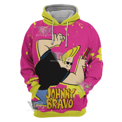 Johnny Bravo Pink Cosplay Hoodie