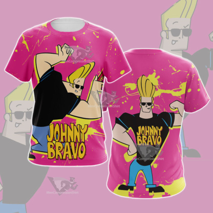Johnny Bravo Pink Cosplay T-Shirt