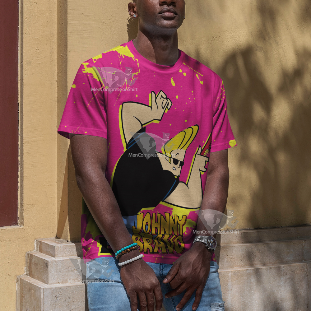 Johnny Bravo Pink Cosplay T-Shirt