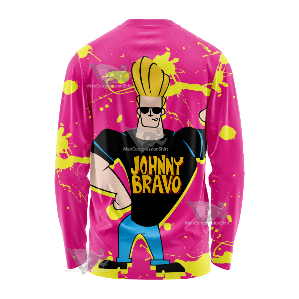 Johnny Bravo Pink Long Sleeve Shirt