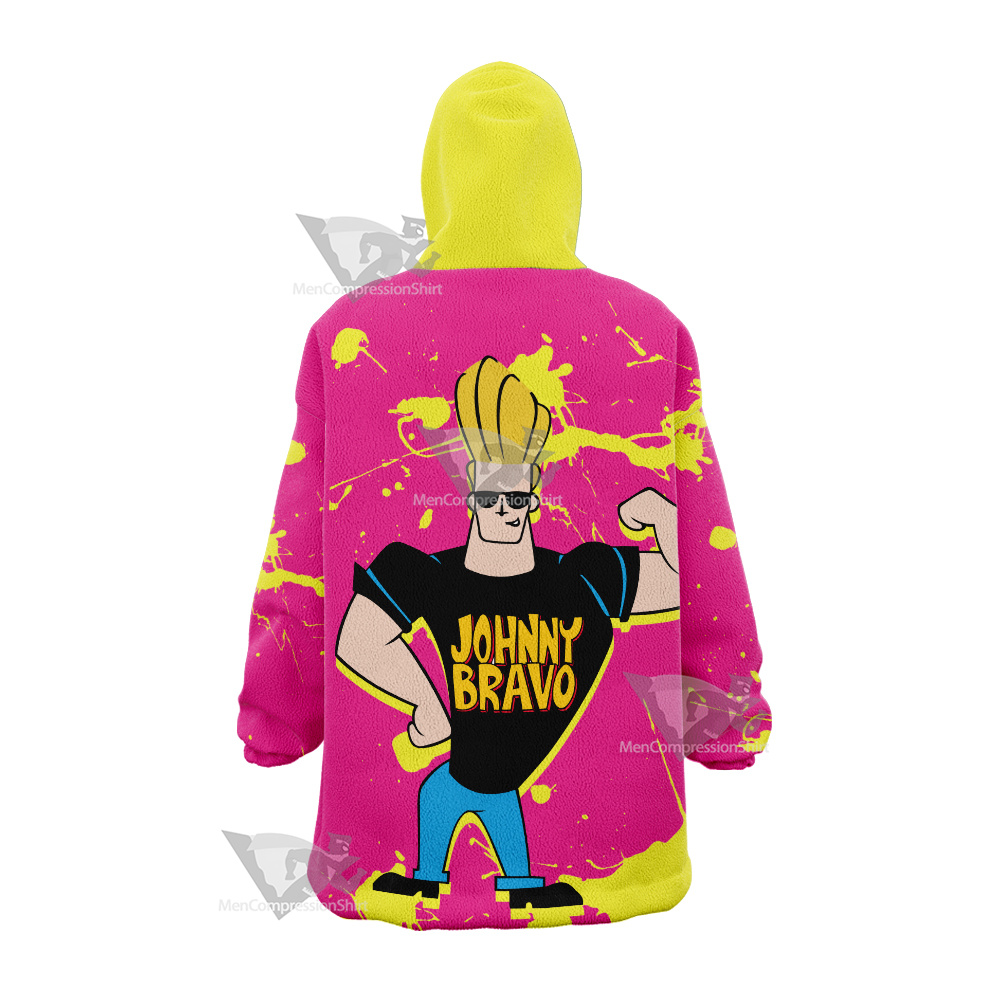 Johnny Bravo Pink Snug Oversized Blanket Hoodie