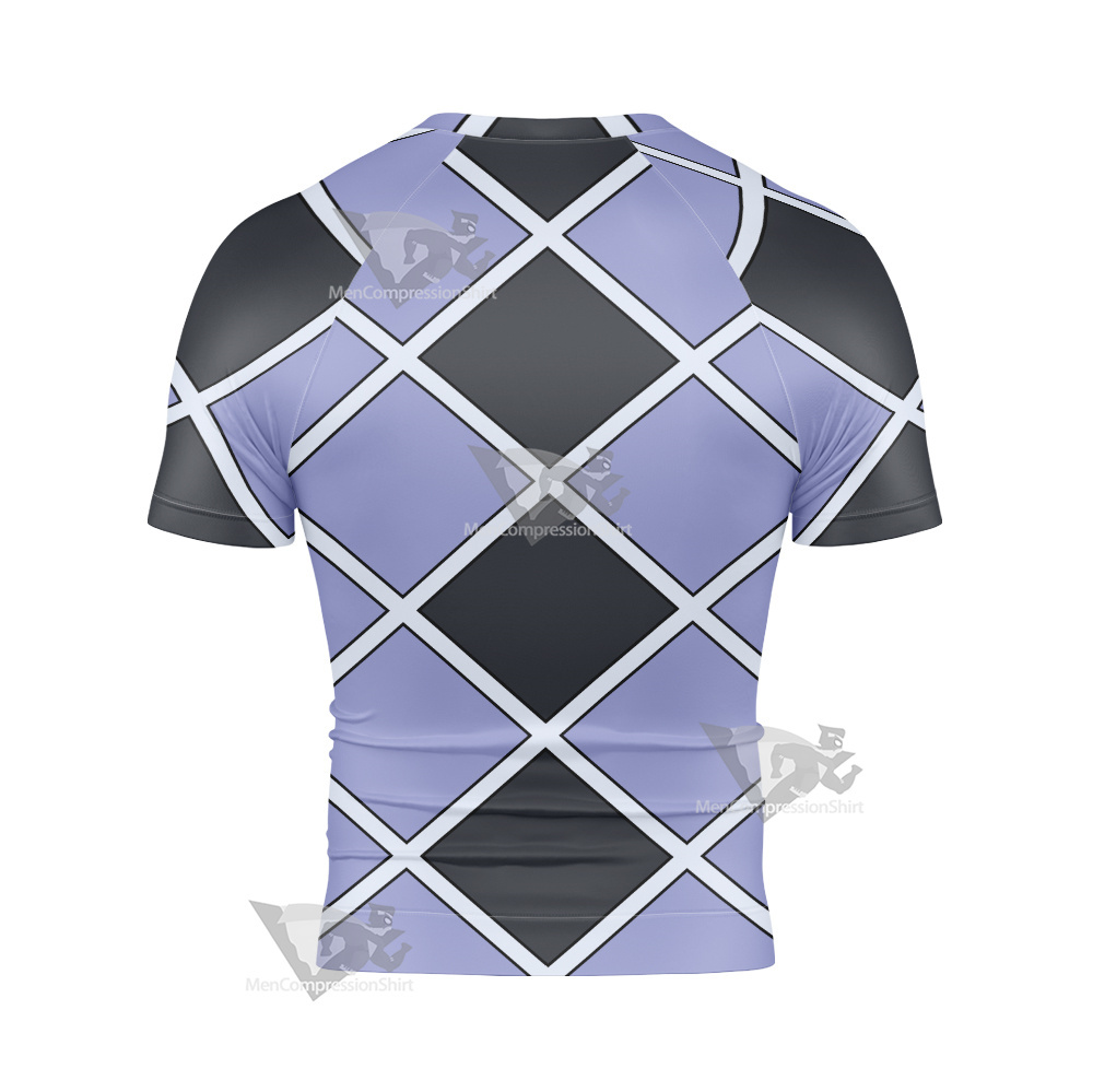 Jojo Bizarre Highway Star Short Sleeve Compression Shirt