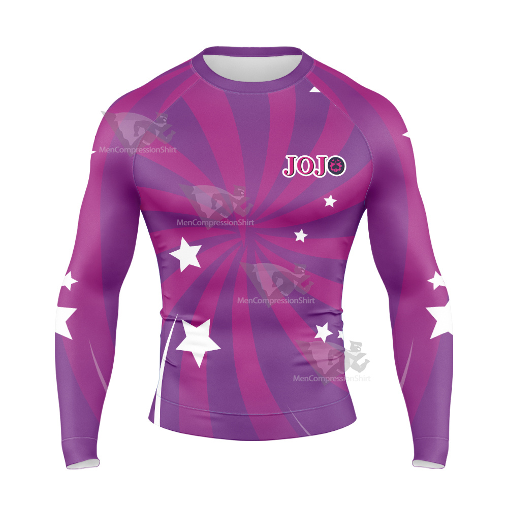 JoJo's Giorno Giovanna Long Sleeve Compression Shirt
