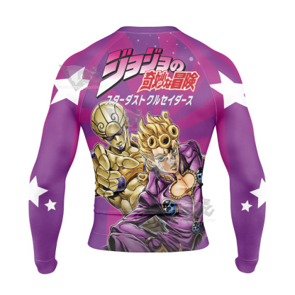Jojos Bizarre Adventure Giorno Giovanna Long Sleeve Compression Shirt