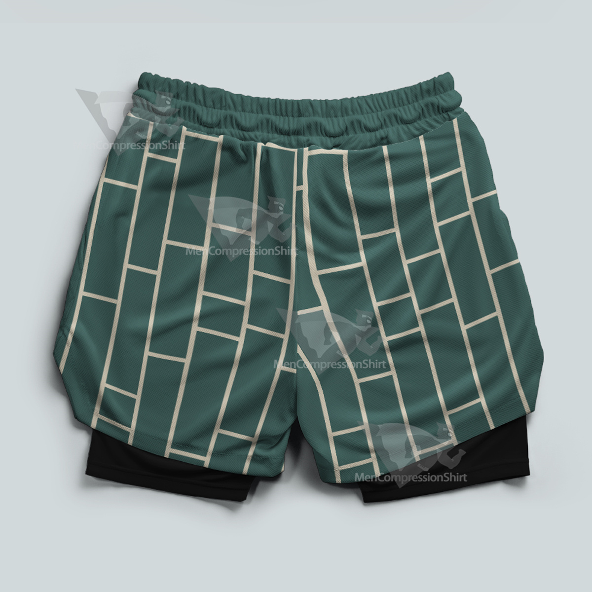 Jojos Bizarre Adventure Kuujou Jolyne Blue Men Compression Gym Short