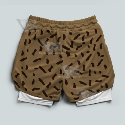 Jojos Bizarre Adventure Kuujou Joutarou Yellow Men Compression Gym Short