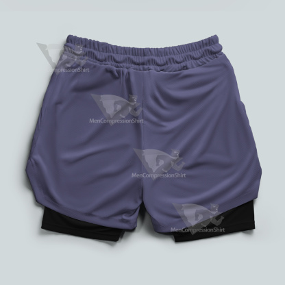 Jojos Bizarre Adventure Weather Report Purple Men Compression Gym Short