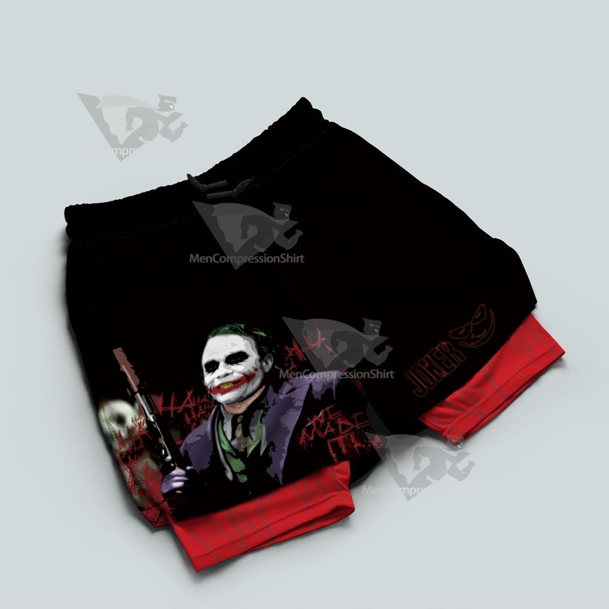 Dc Joker 2019 Joker Batman Black Men Compression Gym Short