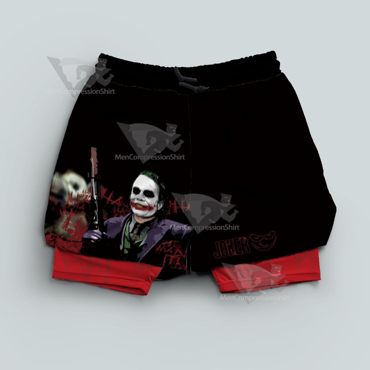 Dc Joker 2019 Joker Batman Black Men Compression Gym Short