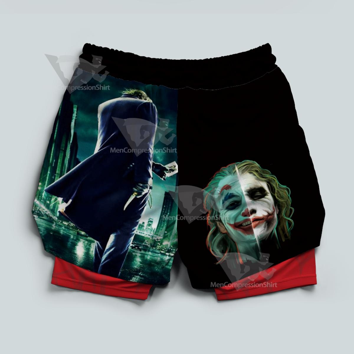 Dc Joker 2019 Joker Batman Black Men Compression Gym Short