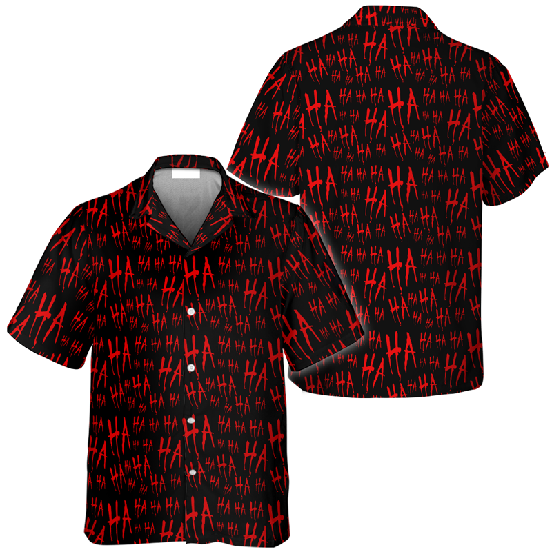 Joker Laughing Hahaha Hawaiian Shirt
