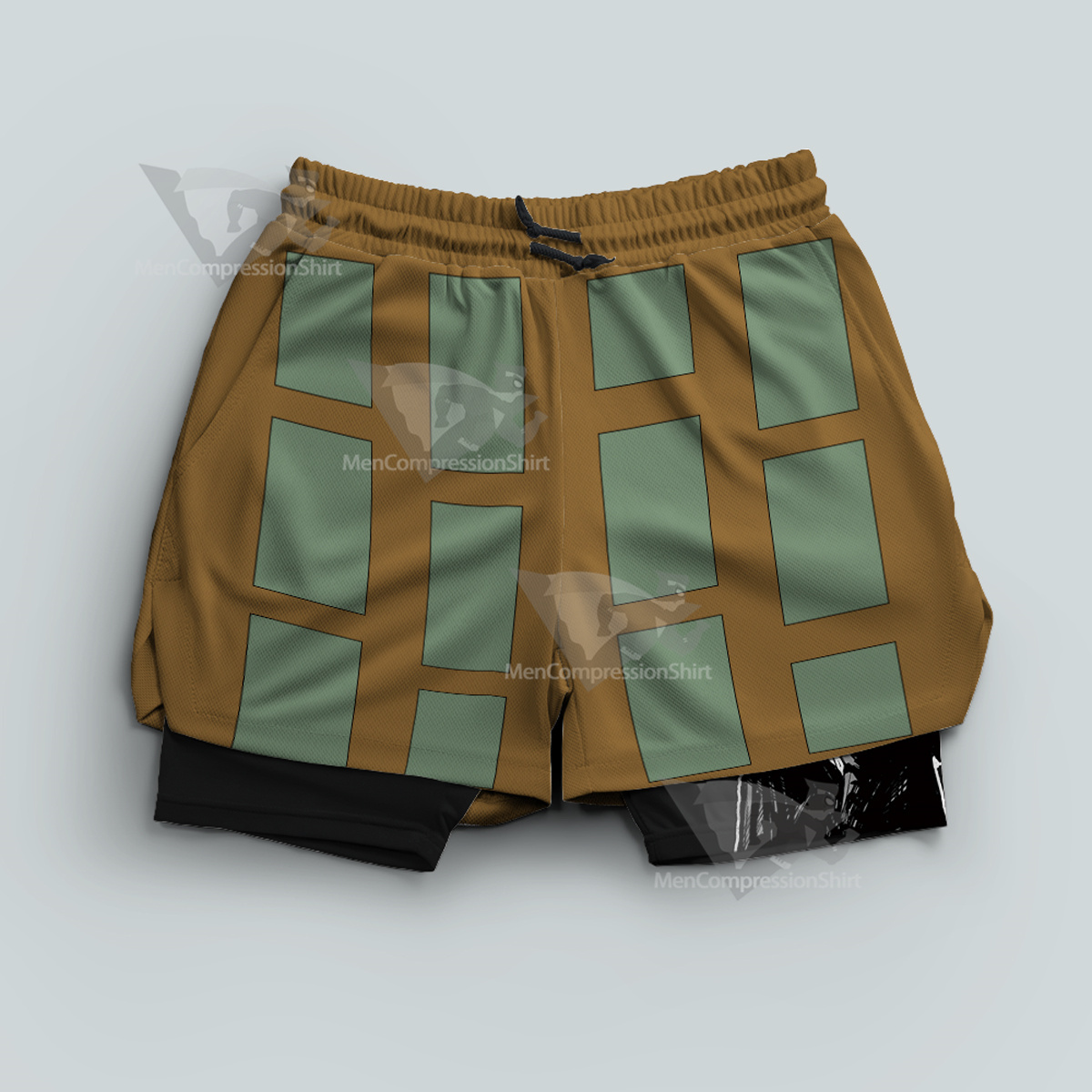 Jujutsu Kaisen Getou Suguru Yellow Men Compression Gym Short
