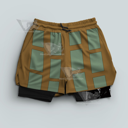 Jujutsu Kaisen Getou Suguru Yellow Men Compression Gym Short