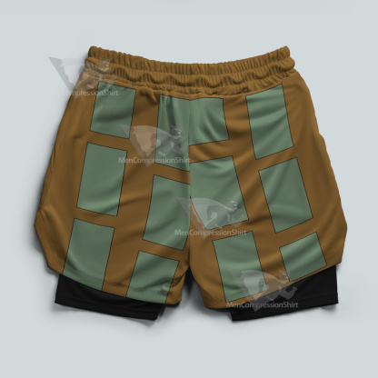 Jujutsu Kaisen Getou Suguru Yellow Men Compression Gym Short