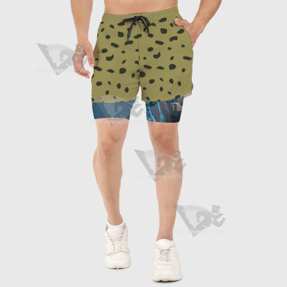 Jujutsu Kaisen Nanami Kento Yellow Men Compression Gym Short-MensCompressionShirt