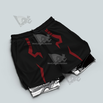 Jujutsu Kaisen Ryoumen Sukuna Black Men Compression Gym Short