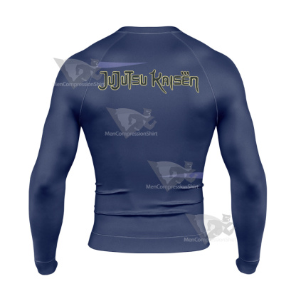 Jujutsu Kaisen Toge Inumaki Blue Long Sleeve Compression Shirt