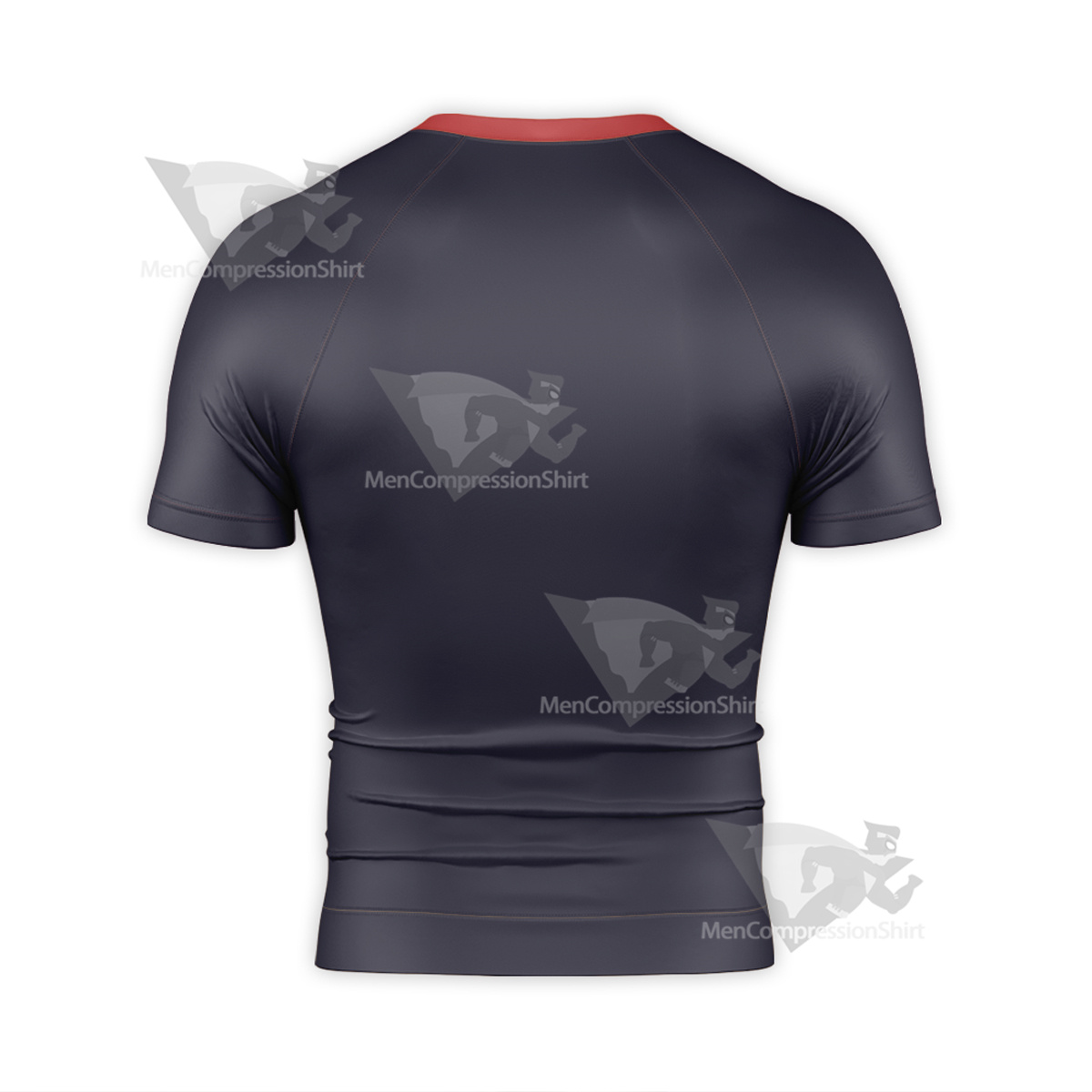 Jujutsu Kaisen Yuji Itadori Blue Red Short Sleeve Compression Shirt