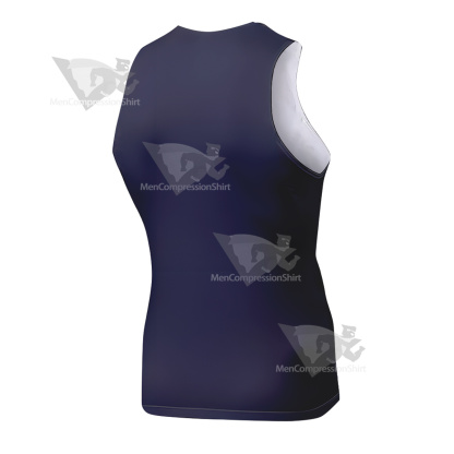 Jujutsu Kaisen Yuji Itadori Blue Red Sleeveless Compression Shirt