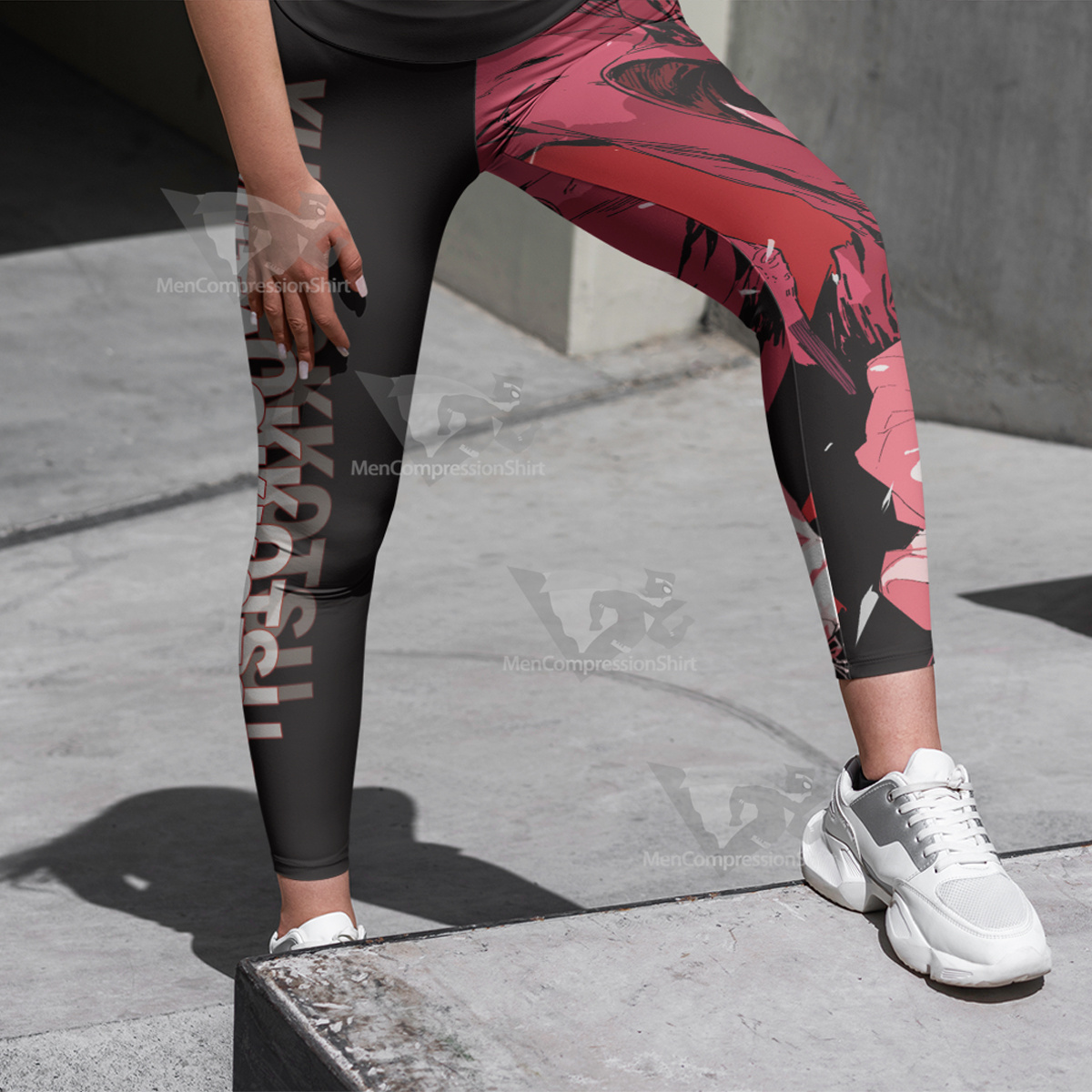 Jujutsu Kaisen Yuta Okkotsu Black Women Compression Legging