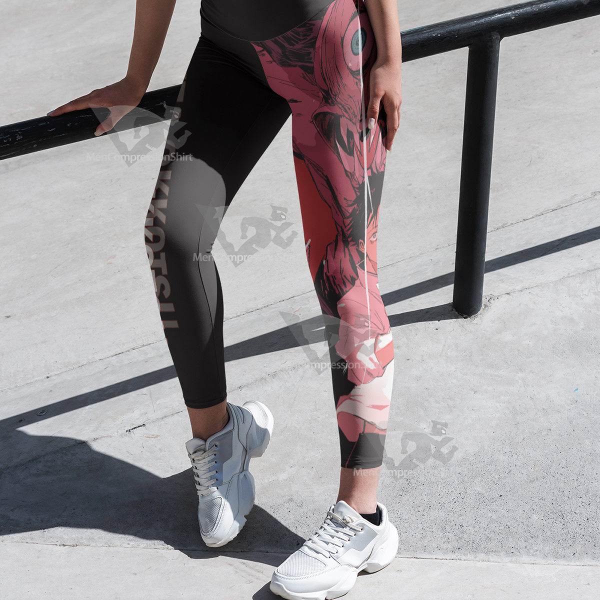 Jujutsu Kaisen Yuta Okkotsu Black Women Compression Legging