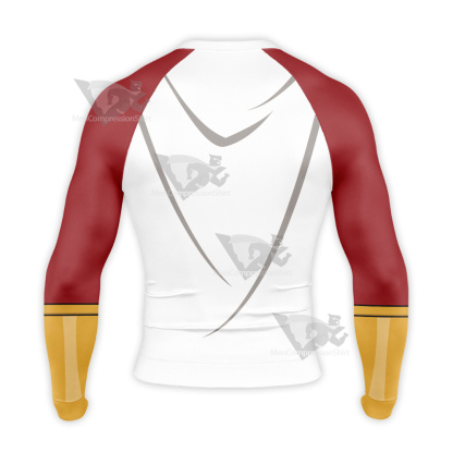 Justice League Action Shazam Red Cosplay Long Sleeve Compression Shirt