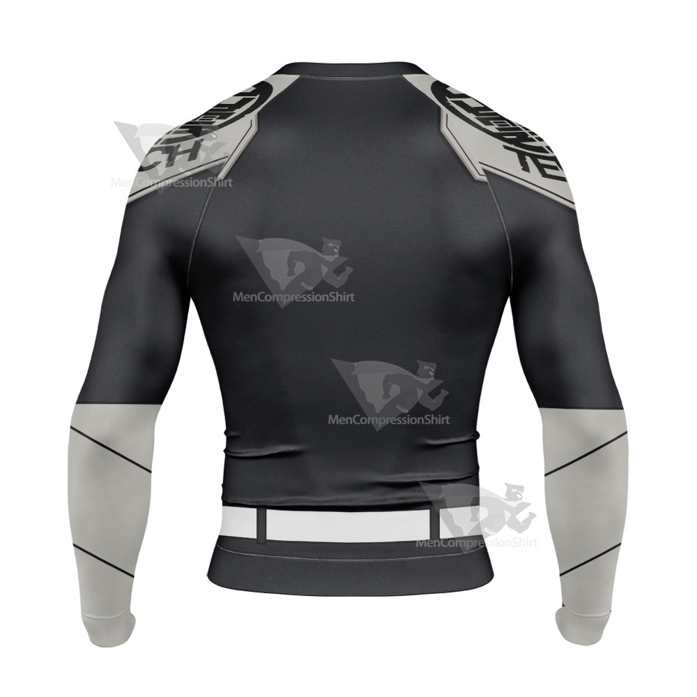 Kaiju No 8 Mina Ashiro Black Uniform Cosplay Long Sleeve Compression Shirt