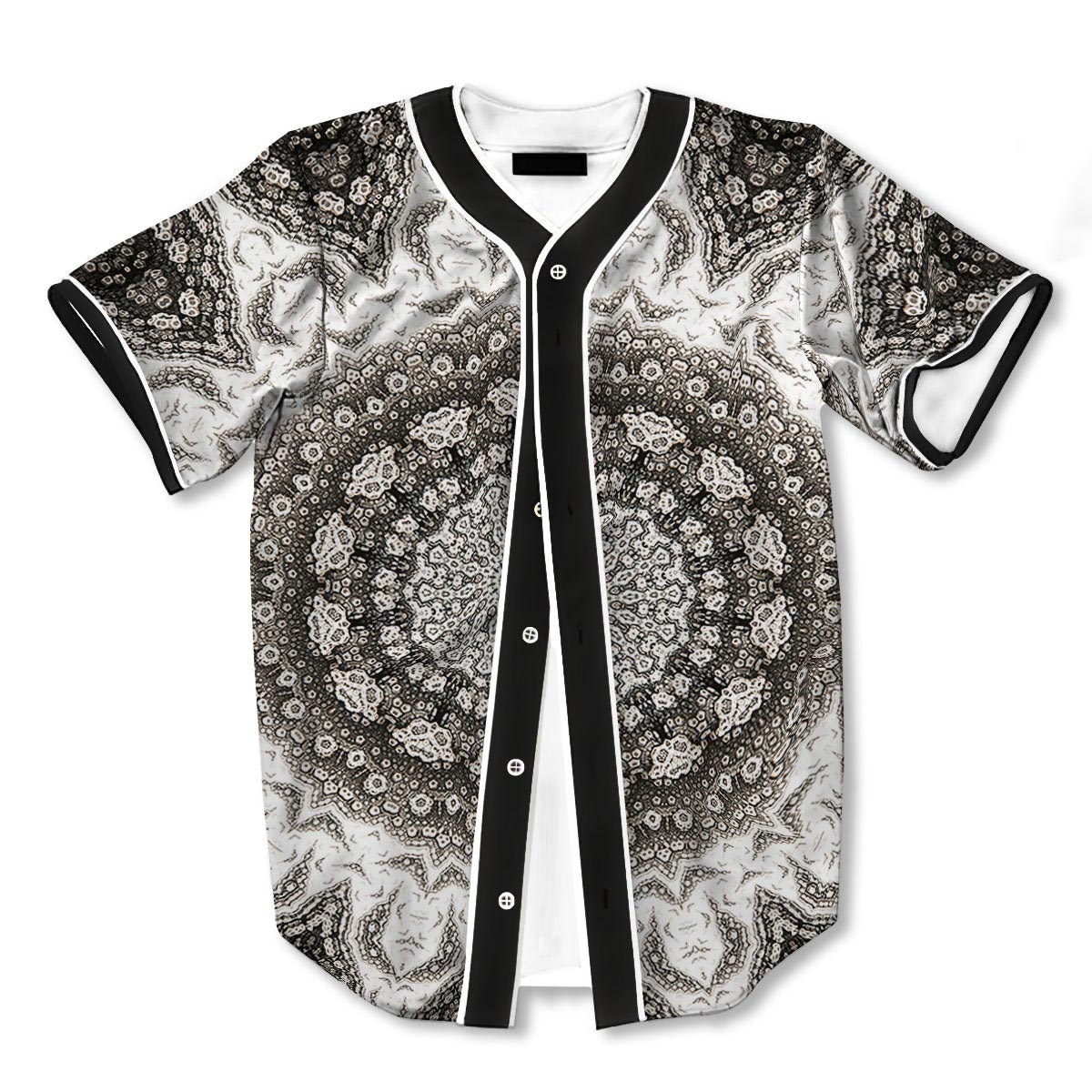 Kaleidoscope White 3d Print Full Size Baseball Jerseys
