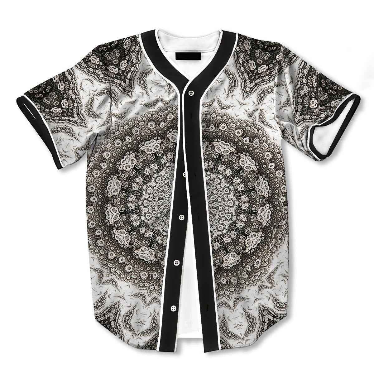 Kaleidoscope White 3d Print Full Size Baseball Jerseys