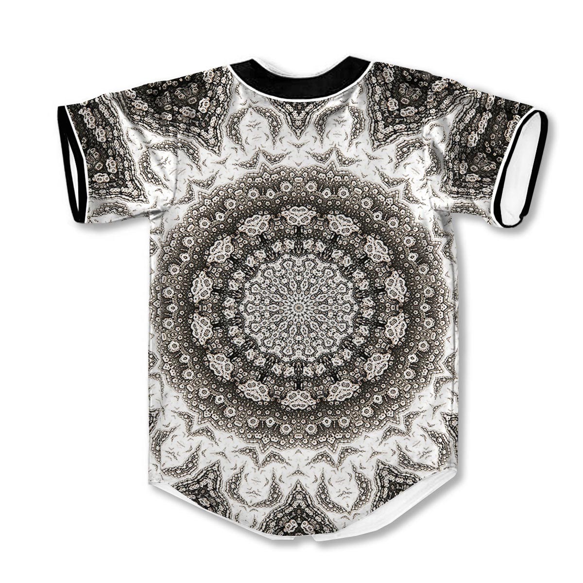 Kaleidoscope White 3d Print Full Size Baseball Jerseys