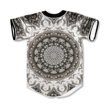 Kaleidoscope White 3d Print Full Size Baseball Jerseys