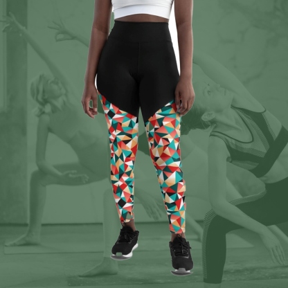 Kaleidoscopic Women Compression Legging