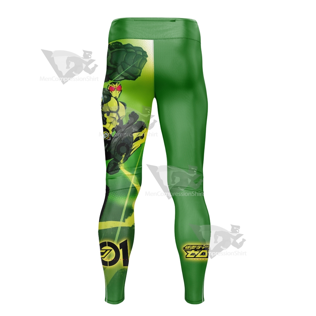 Kamen Rider Zero One Green Men Compression Legging