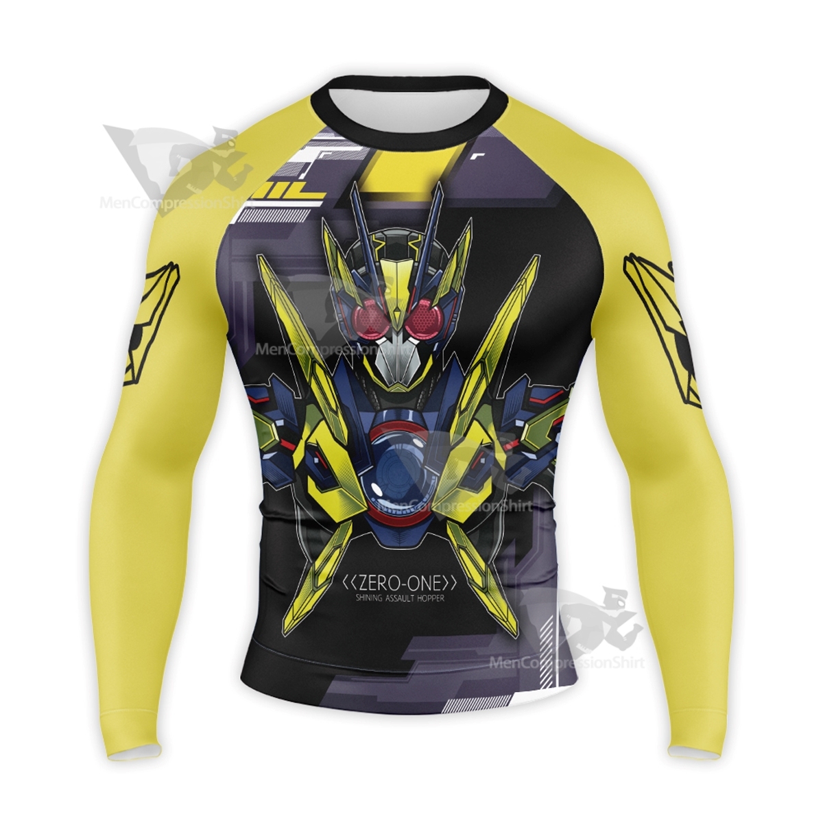 Kamen Rider Zero One Yellow Long Sleeve Compression Shirt