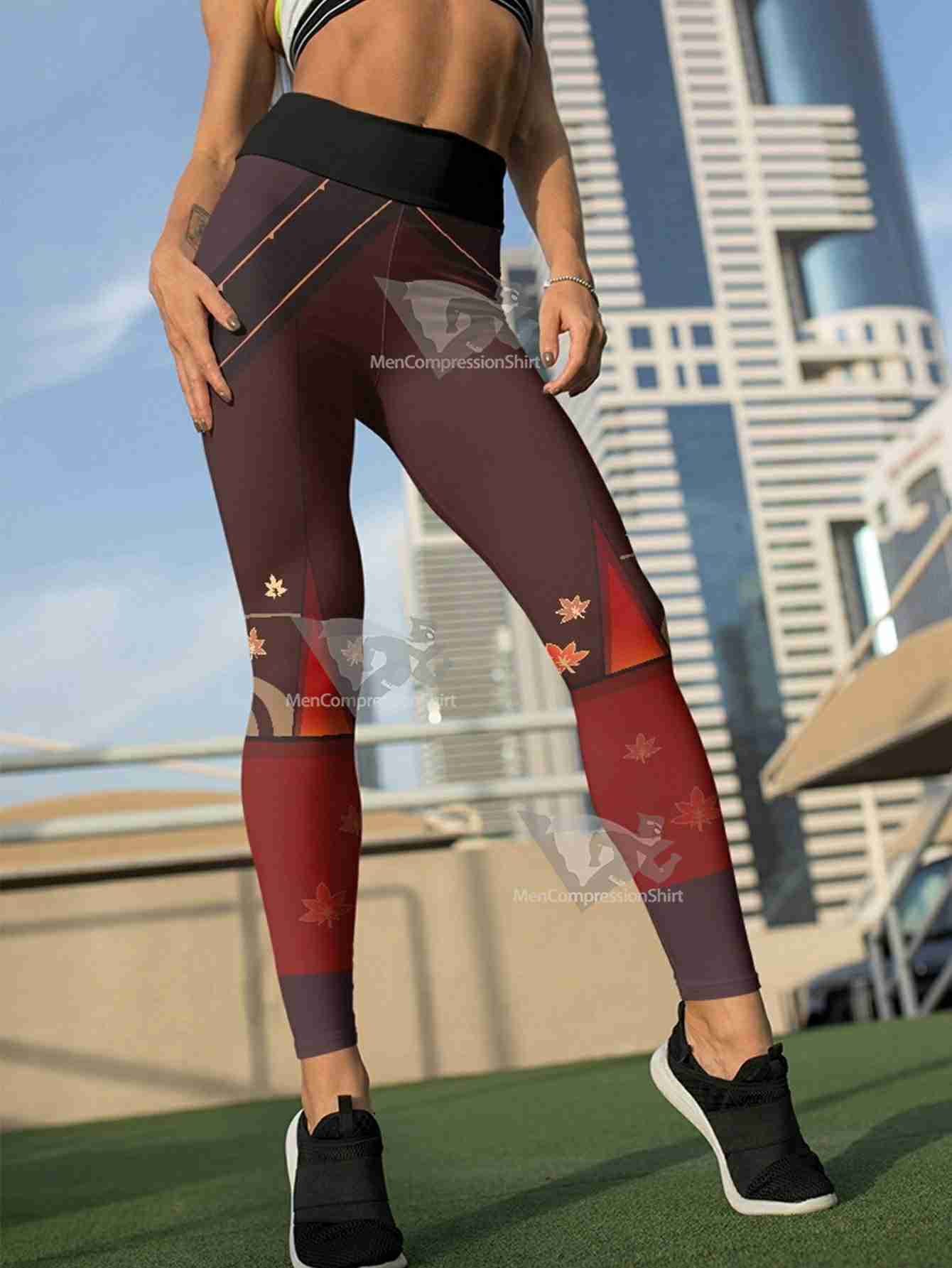 Kazuha Summer Women Compression Leggings