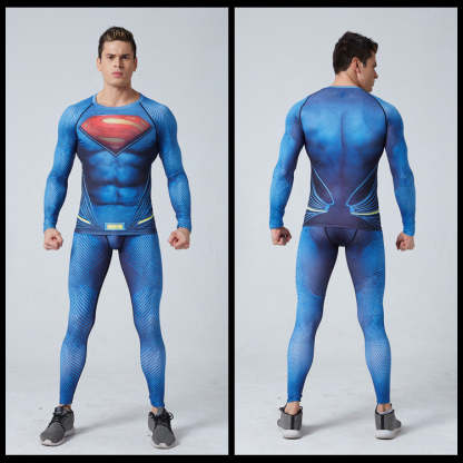 Kent Man Blue Compression Leggingspants