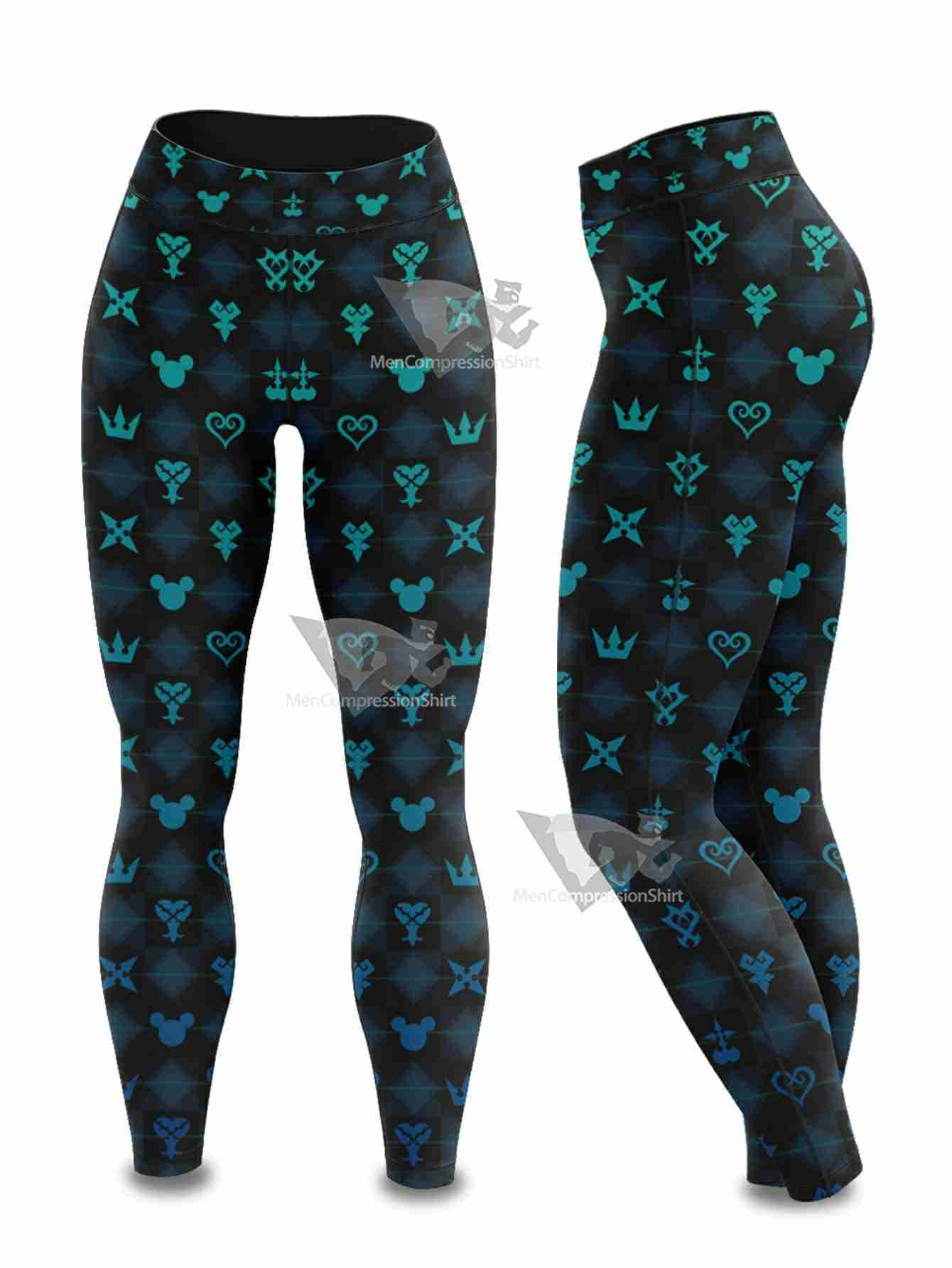 Khearts Pattern Women Compression Leggings