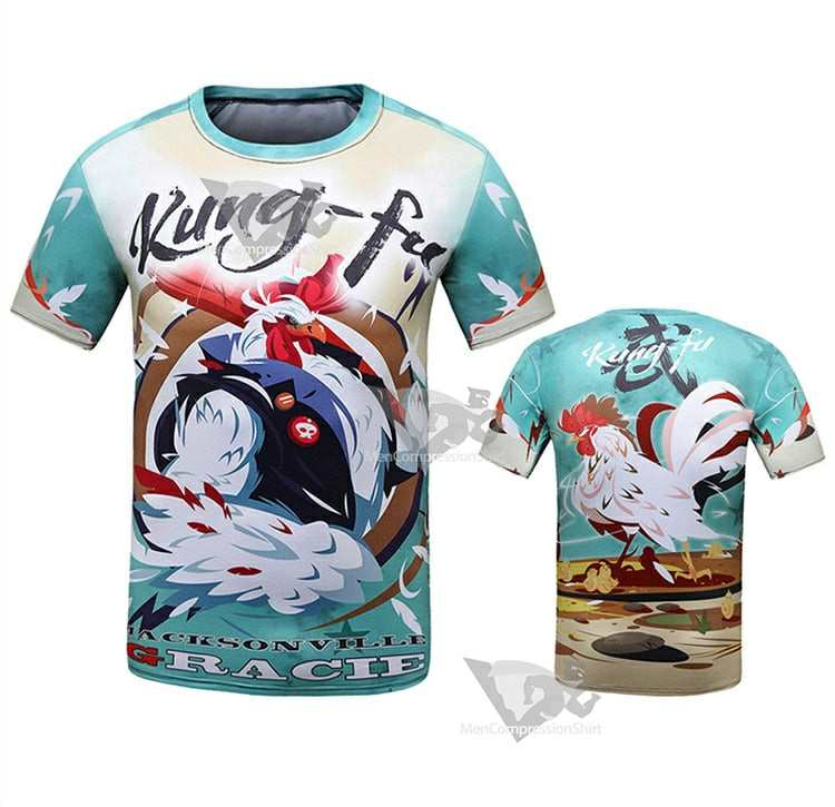 Kids Rooster Kung Fu Elite Short Sleeve Rashguard