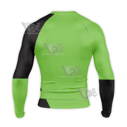 Kim Possible Shego Green Cosplay Long Sleeve Compression Shirt