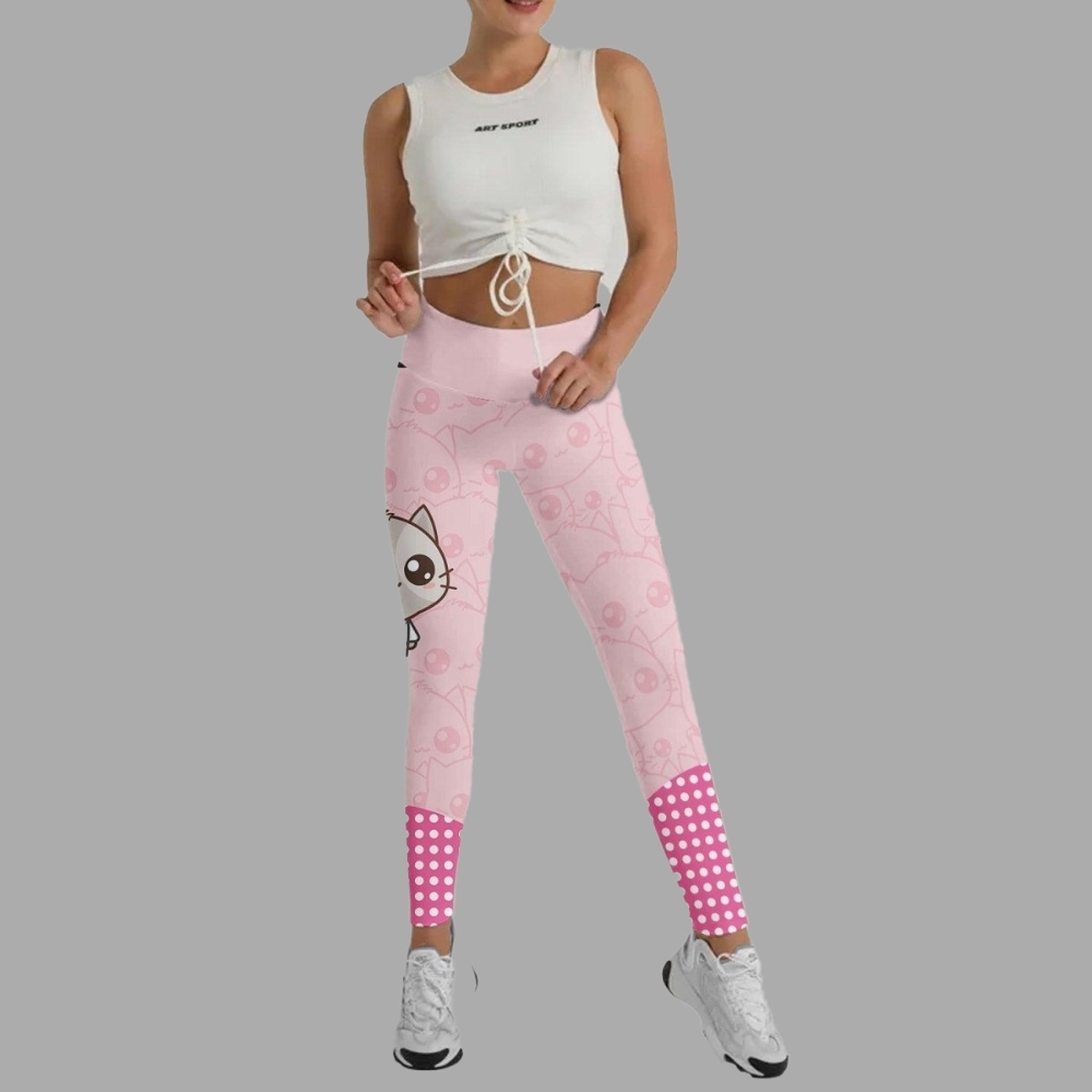Kimeora Pink Women Compression Legging