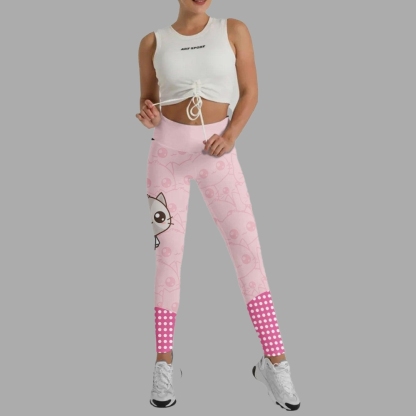 Kimeora Pink Women Compression Legging