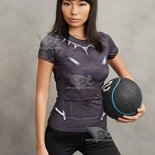 King Tchalla Compression Shirt For Women