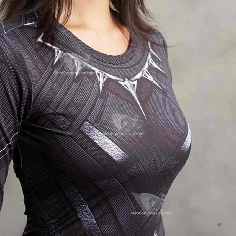 King Tchalla Compression Shirt For Women