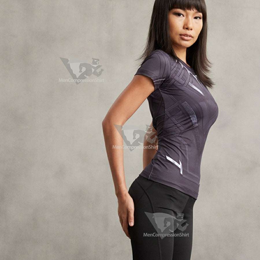 King Tchalla Compression Shirt For Women