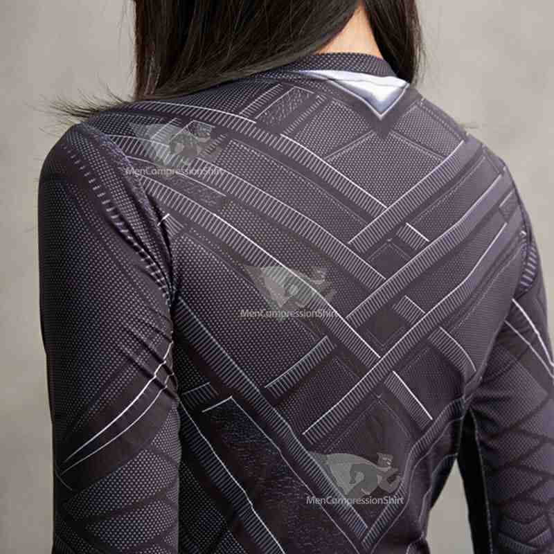 King Tchalla Long Sleeve Gym Compression Shirt For Women