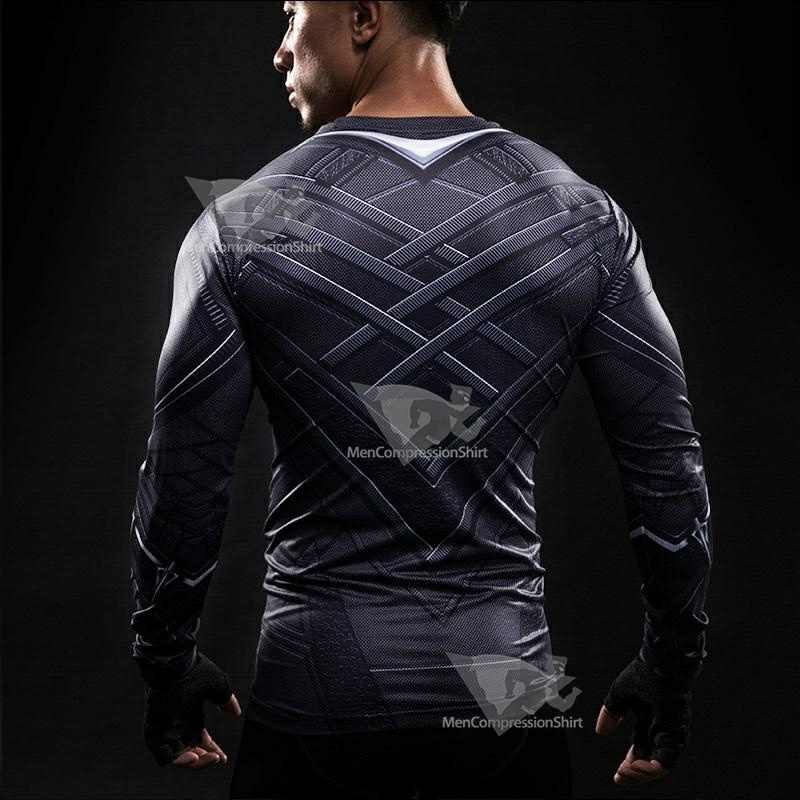 King Tchalla Short Sleeves Compression Shirt For Men